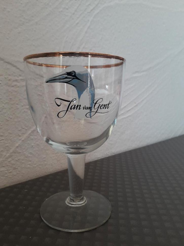 Bierglas Jan van Gent, Verzamelen, Biermerken, Zo goed als nieuw, Glas of Glazen, Overige merken, Ophalen of Verzenden