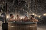 Hottub verhuur 180cm met houtkachel gratis bezord, Ophalen, Gebruikt, Verjaardag