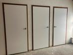 3 Opdekdeuren met kozijn, Doe-het-zelf en Verbouw, Deuren en Horren, Ophalen, Gebruikt, Hout