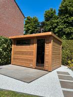 Thermowood buitensauna met voorruimte sauna tuinsauna, Ophalen of Verzenden, Nieuw, Fins of Traditioneel, Complete sauna