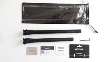 2x Zipp SL Speed carbon zadelpen 400mm  27,2 mm 0 mm offset beschikbaar voor biedingen