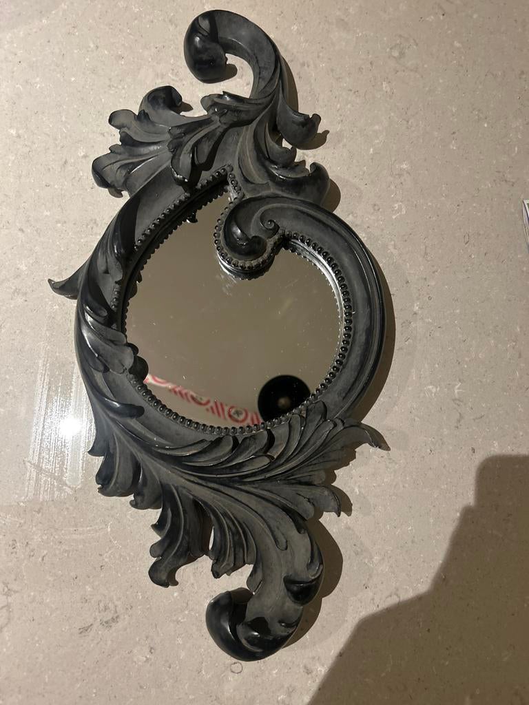 Decoratieve Barok Spiegel, Minder dan 50 cm, Gebruikt, Ophalen of Verzenden, Minder dan 100 cm