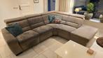 Mooie Hoekbank / Bankstel met 2 relax seats (elektrisch), Huis en Inrichting, Ophalen, Gebruikt, Vierpersoons of meer, Stof