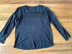 SANDRO shirt zwart linnen kant longsleeve M, Maat 38/40 (M), Zwart, Sandro, Ophalen of Verzenden