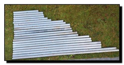 48mm Aluminium steigerbuizen steigerbuis buis 1 2 3 meter, Doe-het-zelf en Verbouw, Metalen, Gebruikt, Aluminium, Ophalen