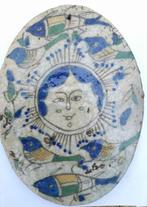 Antiek | plaquette | iran | qajar dynastie (1796–1925) Uniek, Antiek en Kunst, Antiek | Keramiek en Aardewerk, Ophalen of Verzenden