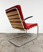 Vintage Gispen 411 fauteuils – Gispen 411 armchair, 1930’s, Design, Gebruikt, Ophalen of Verzenden, Metaal