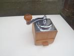Vintage houten koffiemolen tafelkoffiemolen coffee grinder, Antiek en Kunst, Ophalen of Verzenden