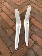 Witte Boekensteunen - Set van 2 - Metaal, Ophalen of Verzenden, Gebruikt