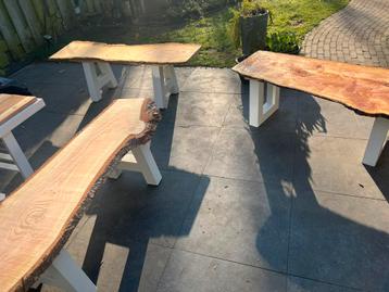 Tuin bankjes staal douglas beschikbaar voor biedingen
