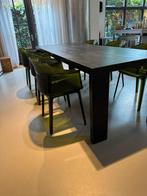 Lange Linteloo eettafel, zwart geverfd - 250cm, Ophalen, Gebruikt, 200 cm of meer, 50 tot 100 cm