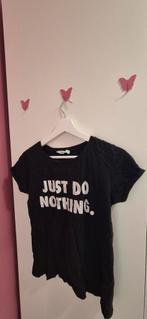Black “Just Do Nothing” T-shirt, Zwart, New Yorker, Ophalen of Verzenden, Korte mouw