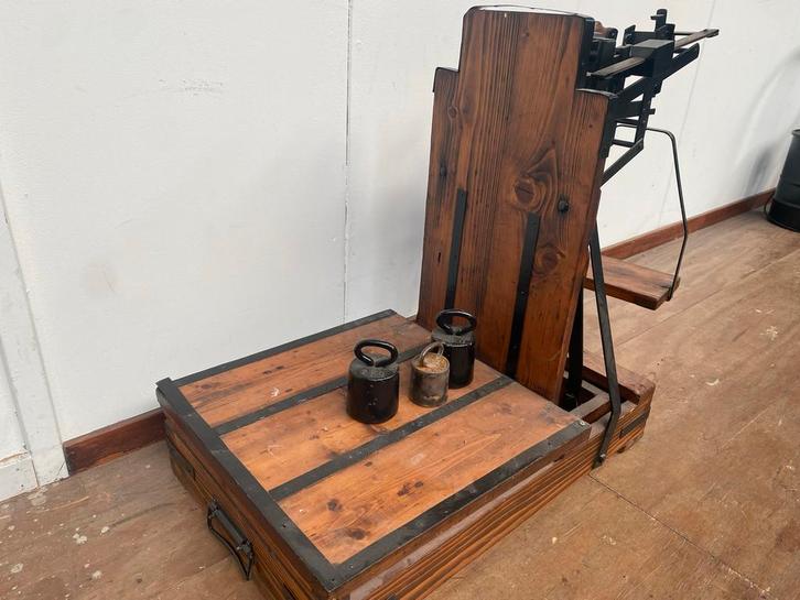 Antieke Bascule Weegschaal, Antiek en Kunst, Antiek | Gereedschap en Instrumenten, Ophalen