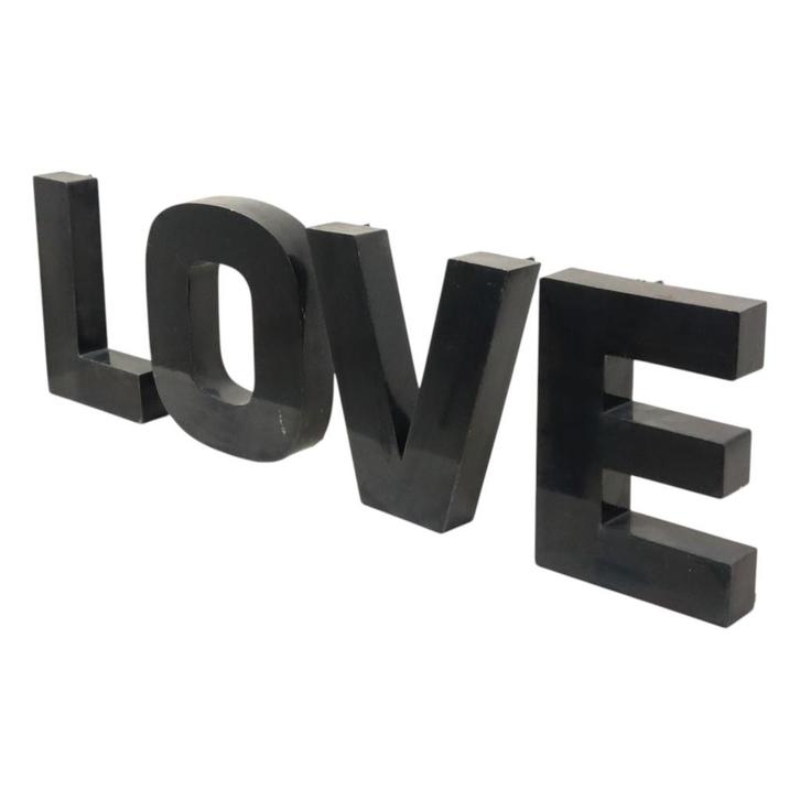 Grote Metalen Letters Love Zwart Gelakt Reclame Mancave, Verzamelen, Merken en Reclamevoorwerpen, Gebruikt, Reclamebord, Ophalen of Verzenden