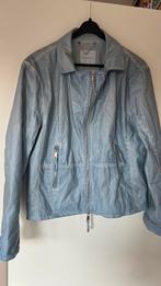 Jas Rino & Pelle 44 licht blauw leder look jack, Ophalen of Verzenden, Zo goed als nieuw, Maat 42/44 (L), Blauw