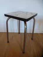 KRUKJE / TABOURET vintage jaren 60 chroom, Overige materialen, Gebruikt, Verzenden