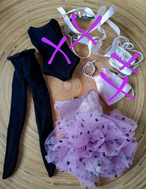 BARBIE ‍️ SKIPPER 🩰 Vintage Balletpakje ‍️🩰 Maillot MATTEL, Kinderen en Baby's, Speelgoed | Poppen, Gebruikt, Barbie, Ophalen of Verzenden
