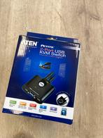 Aten USB kvm switch VGA 2-ports, Computers en Software, Pc- en Netwerkkabels, Ophalen of Verzenden, Zo goed als nieuw