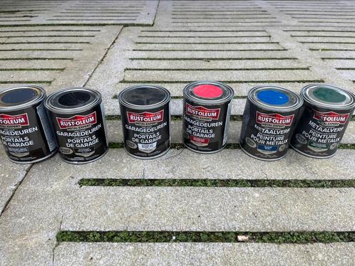 Lot van Rustoleum metaalverf, Doe-het-zelf en Verbouw, Verf, Beits en Lak, Nieuw, Verf, Minder dan 5 liter, Blauw, Ophalen of Verzenden
