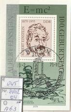DDR Einstein Blok 54 Michel 2402 nr.A63g, Postzegels en Munten, DDR, Verzenden, Gestempeld