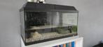 Mooi aquarium met achterwand en meubel, Ophalen, Gebruikt, Leeg aquarium