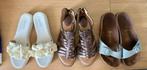 3 dames sandalen. De beige en bruin zijn goed als nieuw!, Overige kleuren, Zo goed als nieuw, Birkenstock, Sandalen of Muiltjes