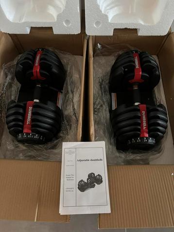 NIEUW Verstelbare dumbells 2,5-24kg  beschikbaar voor biedingen