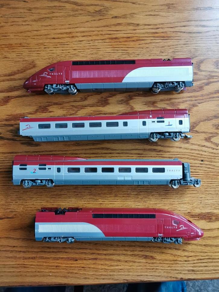 Thalys treinset Mehano, Hobby en Vrije tijd, Modeltreinen | H0, Gebruikt, Treinset, Gelijkstroom of Wisselstroom, Overige merken