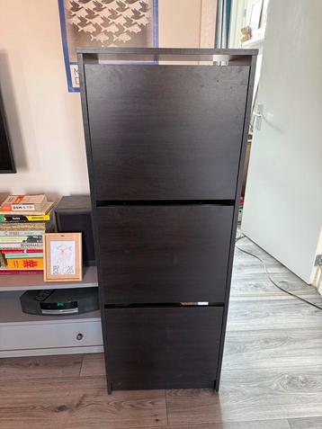 IKEA Bissa schoenenkast zwartbruin beschikbaar voor biedingen