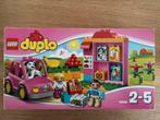 Lego Duplo winkeltje met auto, Ophalen of Verzenden, 10 tot 50 stukjes, Zo goed als nieuw