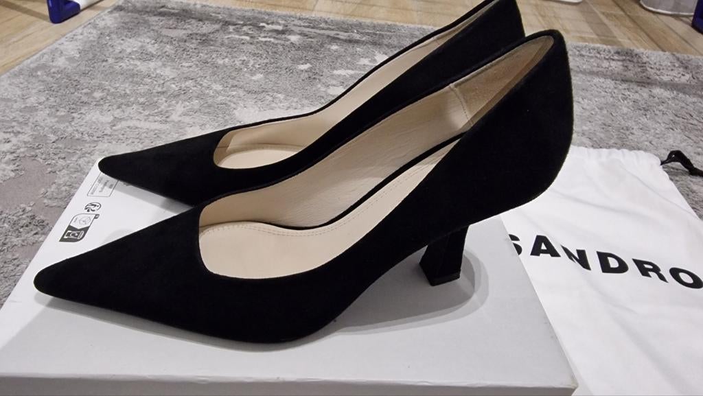 Sandro Linda hakschoenen maat 38, Kleding | Dames, Schoenen, Zo goed als nieuw, Schoenen met hoge hakken, Zwart, Ophalen of Verzenden