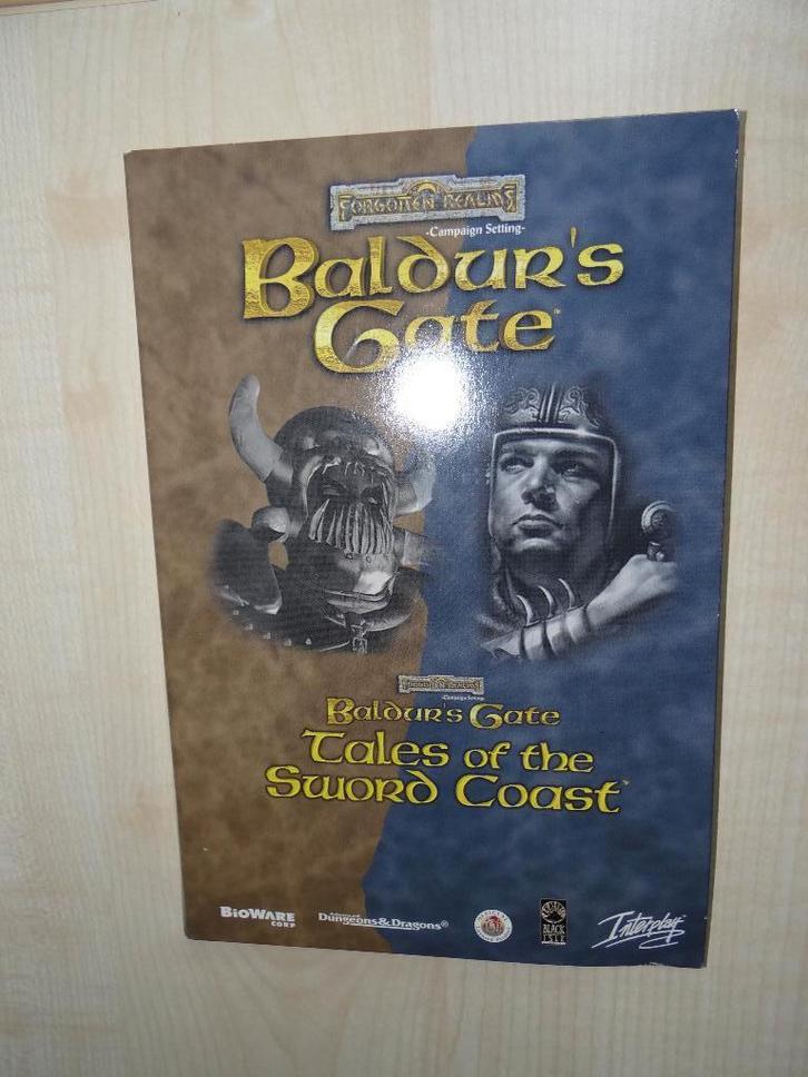 PC CD-ROM Baldur's Gate - Tales of the Sword Coast + Manual, Spelcomputers en Games, Games | Pc, Zo goed als nieuw, Role Playing Game (Rpg)