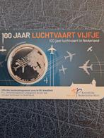100 jaar luchtvaart vijfje BU, Ophalen of Verzenden, Koningin Beatrix, Euro's