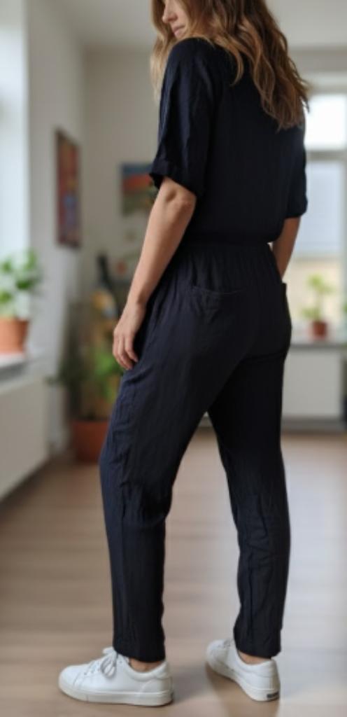 American Vintage Jumpsuit / Overall - Zwart - Maat M, Kleding | Dames, Jumpsuits, Zo goed als nieuw, Maat 38/40 (M), Zwart, Ophalen of Verzenden