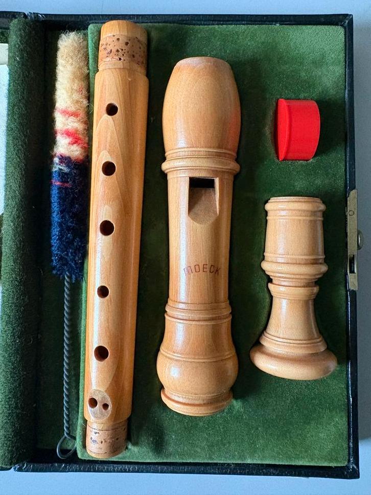 Moeck- en 2 Aura sopranen, bladmuziek, Lp’s Brüggen, Muziek en Instrumenten, Blaasinstrumenten | Blokfluiten, Gebruikt, Overige typen