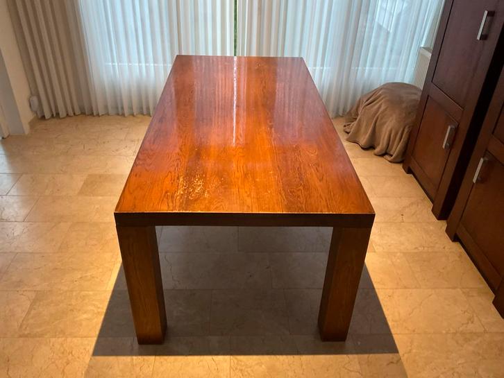 Eikenhouten eettafel, Huis en Inrichting, Tafels | Eettafels, Gebruikt, 100 tot 150 cm, 150 tot 200 cm, Vier personen, Rechthoekig