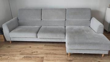 Driezits hoekbank / chaise longue - Compleet & diepgereinigd beschikbaar voor biedingen