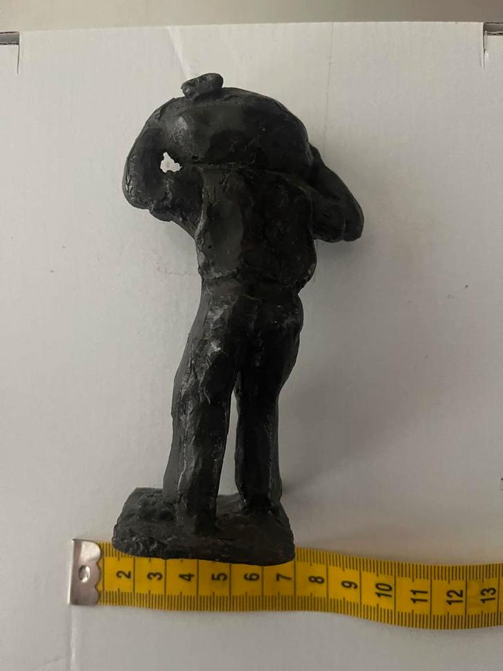 Bronzen Beeldje - De Zakkendrager, Antiek en Kunst, Kunst | Beelden en Houtsnijwerken, Ophalen of Verzenden
