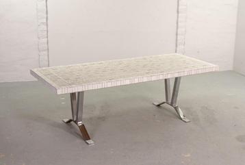 SALE! Vintage design Denisco stijl mozaïek salontafel 1960s beschikbaar voor biedingen