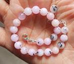 Zilveren armband met natuurlijke roze opaal steen zilver 925, Sieraden, Tassen en Uiterlijk, Armbanden, O.T., Nieuw, Ophalen of Verzenden