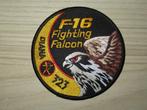 Patch RNLAF F-16 Fighting Falcon Diana 323 Squadron swirl, Verzamelen, Embleem of Badge, Nederland, Luchtmacht, Verzenden