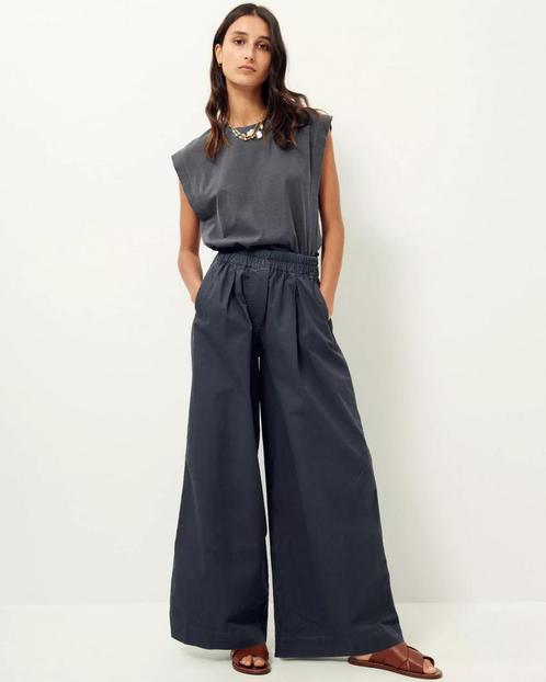 Sessùn geweldig broekje, wijde pijp & plooitjes 38/M, Kleding | Dames, Broeken en Pantalons, Nieuw, Maat 38/40 (M), Grijs, Lang