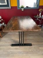 Op maat gemaakte eettafel van oud grenen – Rikoka Cruquius, Gebruikt, 100 tot 150 cm, 50 tot 100 cm, Vier personen