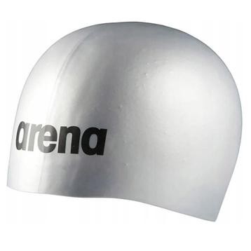 Nieuwe Arena Moulded Pro II Silicone Badmuts Silver beschikbaar voor biedingen
