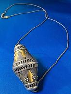 Afghaanse/Turkmeense Zilveren Collier, Sieraden, Tassen en Uiterlijk, Kettingen, Ophalen, Zo goed als nieuw, Zilver