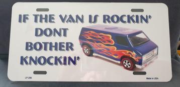 Metal Plate "If The Van Is Rockin'...." beschikbaar voor biedingen