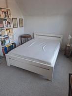 Twijfelaar bed 140x200, Huis en Inrichting, Slaapkamer | Bedden, Ophalen, Gebruikt, Wit, 140 cm