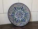 oud wandbord, zeer mooi patroon kleuren, vintage, Marokko, Verzenden