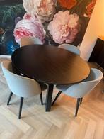 Eettafel set tafel en stoelen, Huis en Inrichting, Tafels | Eettafels, Ophalen, Gebruikt, Rond, Vier personen