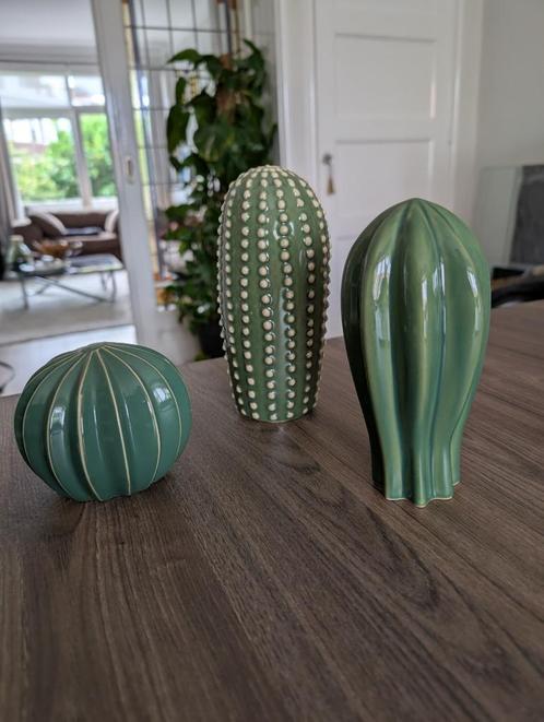 IKEA SJÄLSLIGT Keramieken Cactus Decoratie Set van 3, Huis en Inrichting, Woonaccessoires | Overige, Zo goed als nieuw, Ophalen